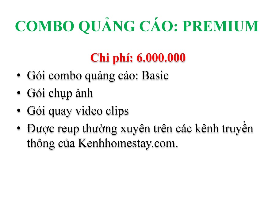Kenhhomestay.com – Chuyên trang quảng cáo homestay đầu tiên tại Việt Nam