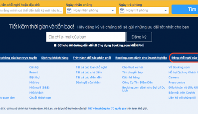 Hướng dẫn đăng ký bán phòng trên Booking.com hiệu quả, dễ thực hiện