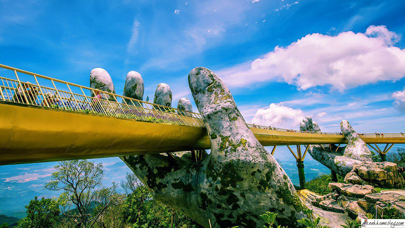 Kinh nghiệm tham quan du lịch phượt Cầu Vàng Đà Nẵng tuyệt đẹp