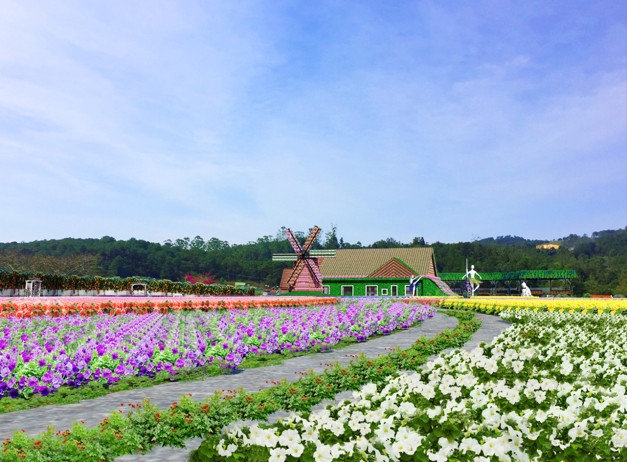 Fresh Garden: Công trình tuyệt tác về hoa cực đẹp hoàng tráng ở Đà Lạt