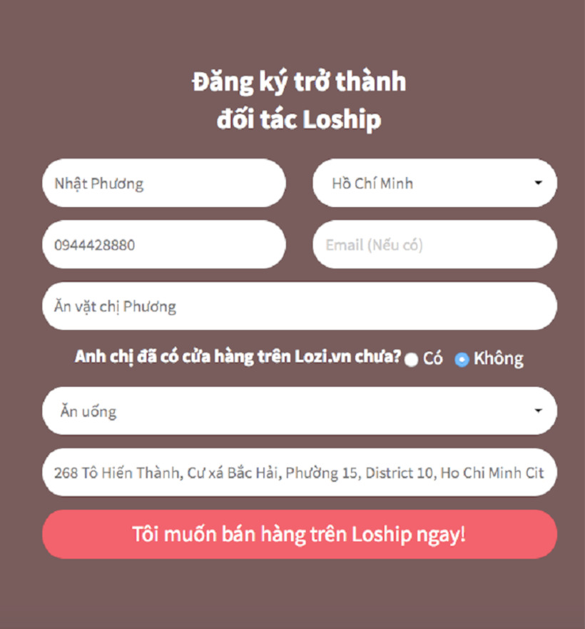 Loship là gì? Cách liên hệ đăng ký bán hàng đối tác quán ăn nhà hàng