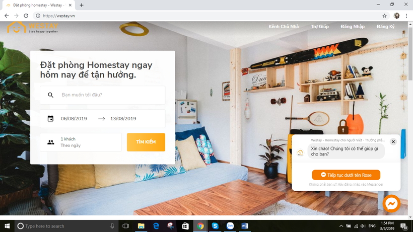 Westay là gì? Cách đặt phòng & đăng kí bán phòng trên Westay.vn?
