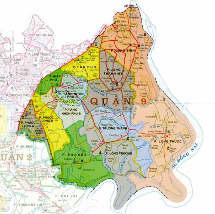 Bản đồ Sài Gòn: Bản đồ các quận huyện ở Hồ Chí Minh [update mới]