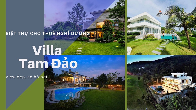 40 Nhà nguyên căn biệt thự villa Tam Đảo Vĩnh Phúc rẻ đẹp cho thuê có hồ bơi