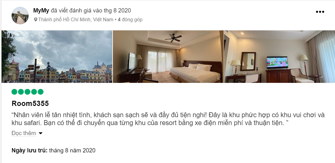 Review của khách hàng về Vinpearl Resort & Spa Phú Quốc