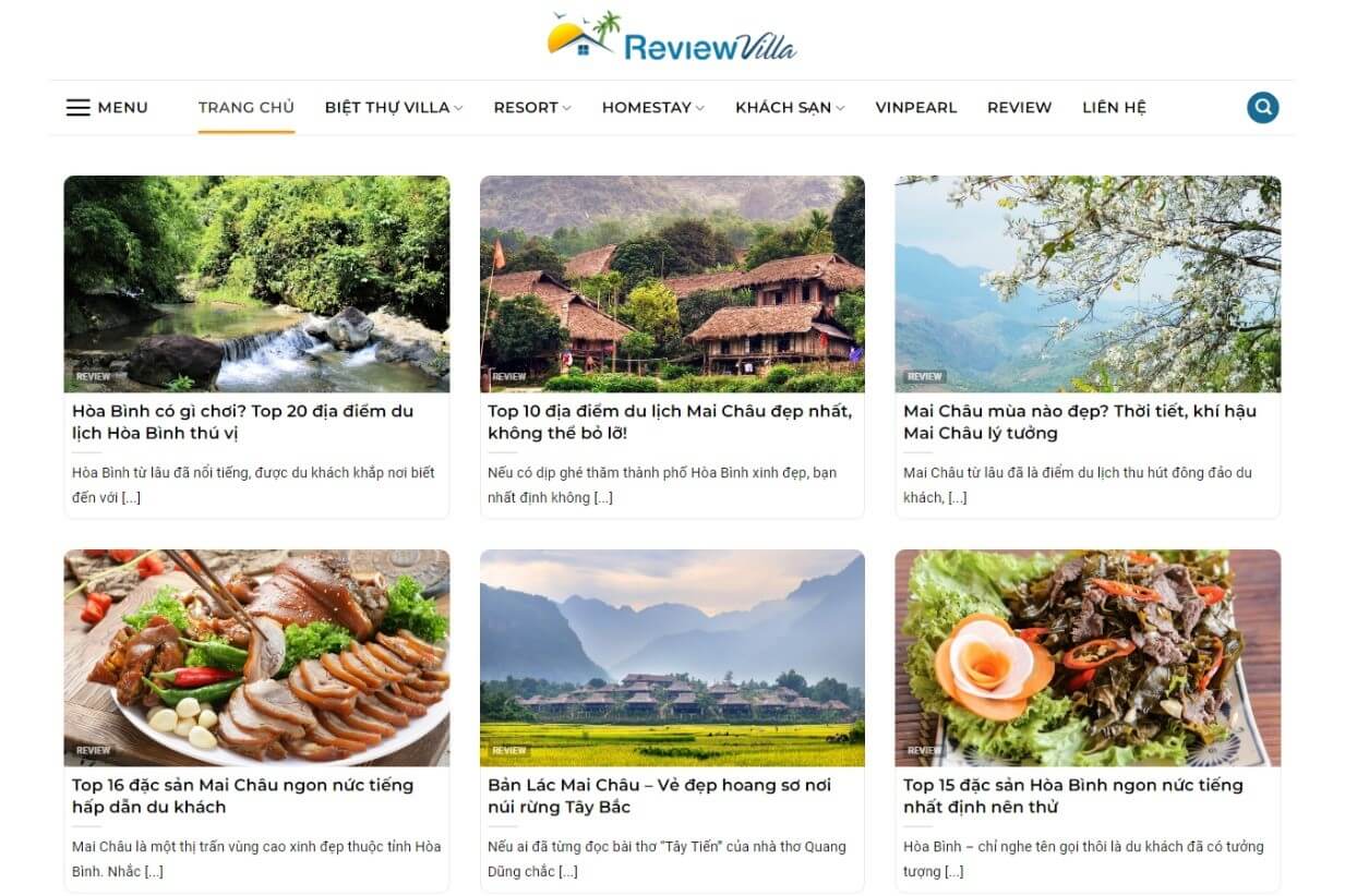 Reviewvilla.vn - Website chuyên review villa, khách sạn ở Việt Nam