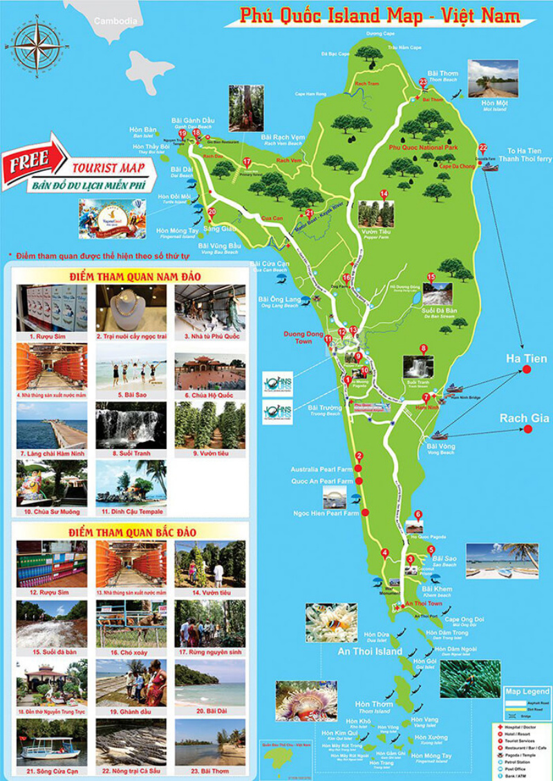 Cập nhật bản đồ Phú Quốc - Hành trình khám phá vẻ đẹp mĩ miều